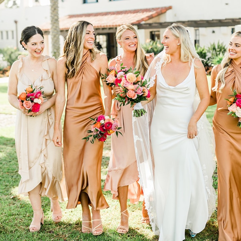 Show Me Your Mumu halter bridesmaid dress